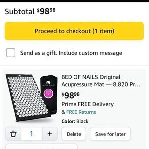 NWT NIB Accupressure Mat BED OF NAILS